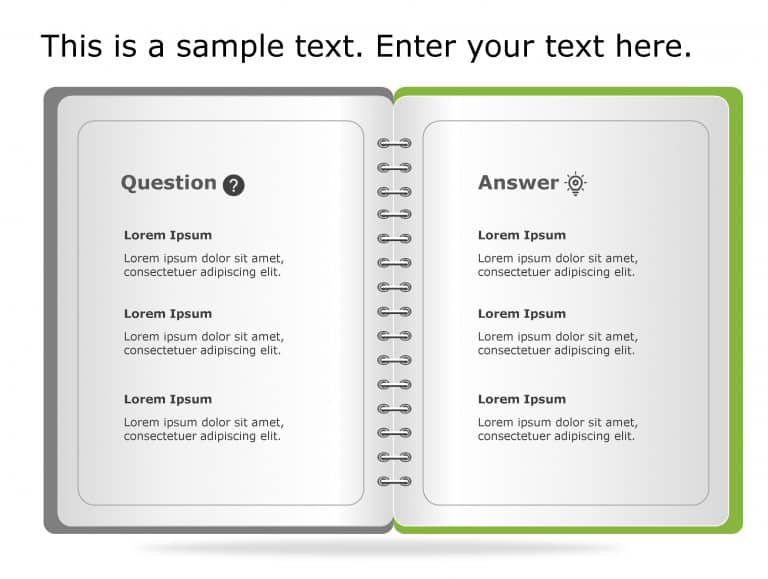 Question Answer 62 PowerPoint Template