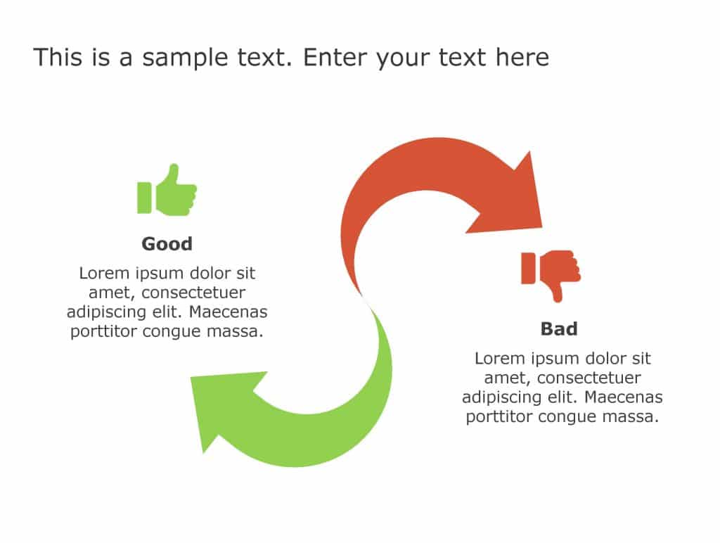 Good Bad 74 PowerPoint Template