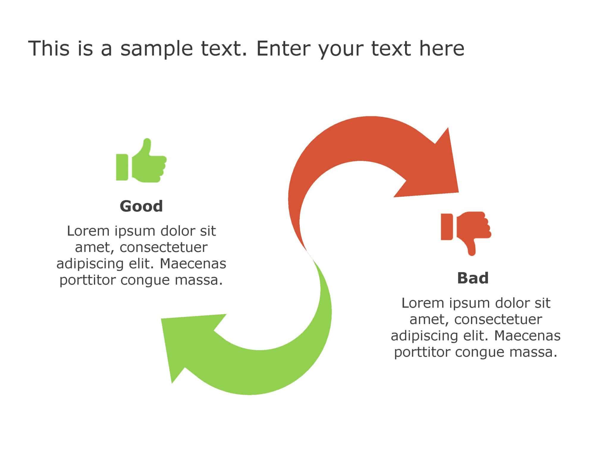 Good Bad PowerPoint Template 65 | Good Bad Templates | SlideUpLift