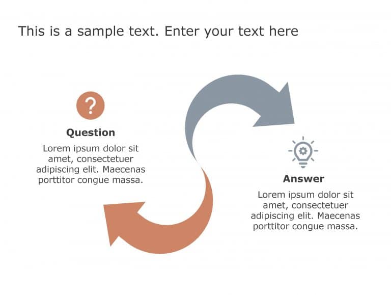 Question Answer 83 PowerPoint Template & Google Slides Theme