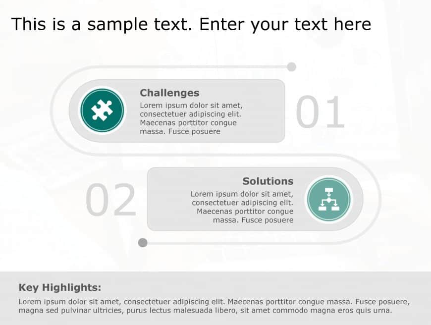 Challenges Solutions 91 PowerPoint Template