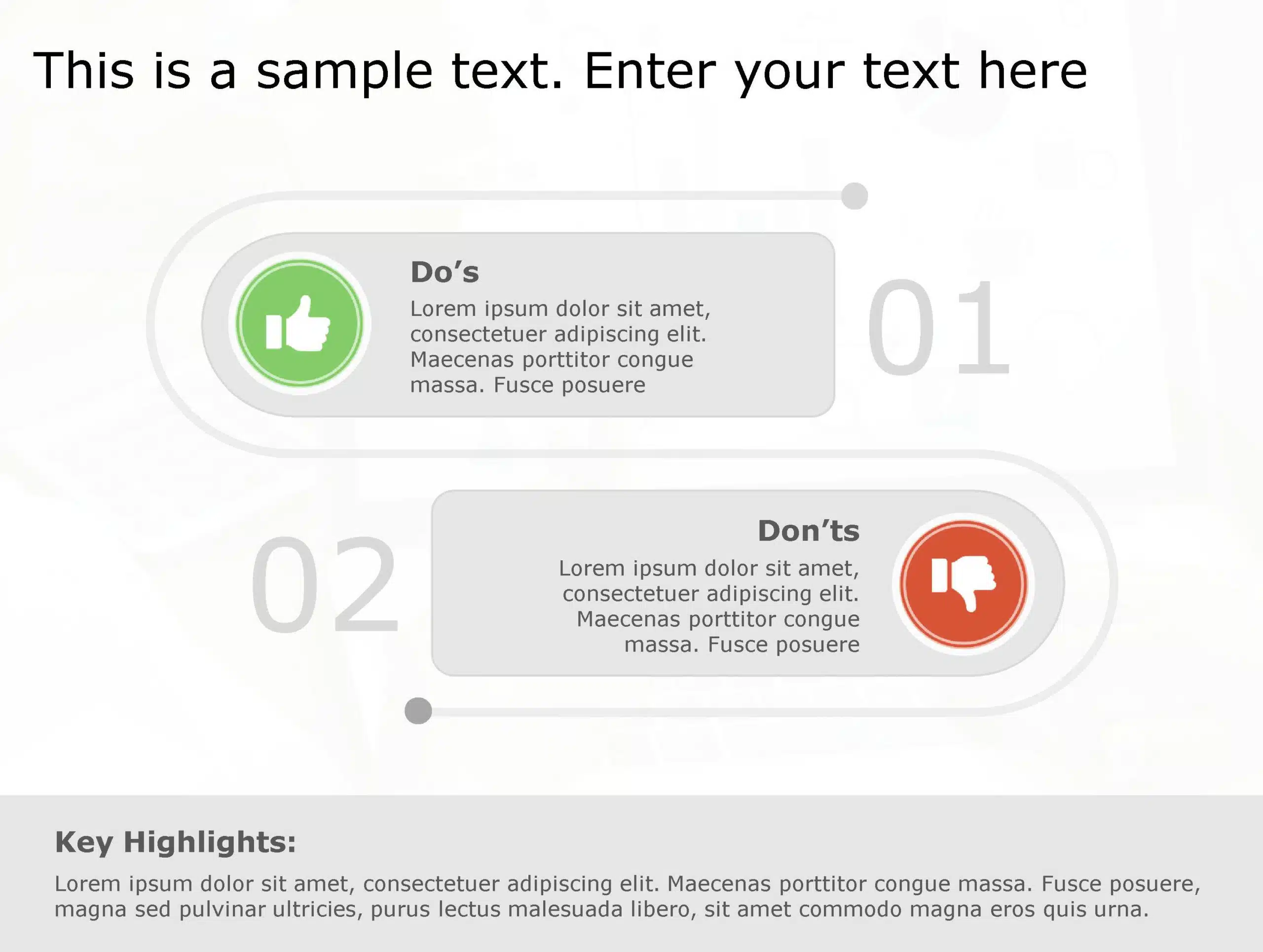 Dos Don’ts 93 PowerPoint Template & Google Slides Theme