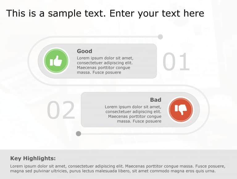 Good Bad 94 PowerPoint Template & Google Slides Theme