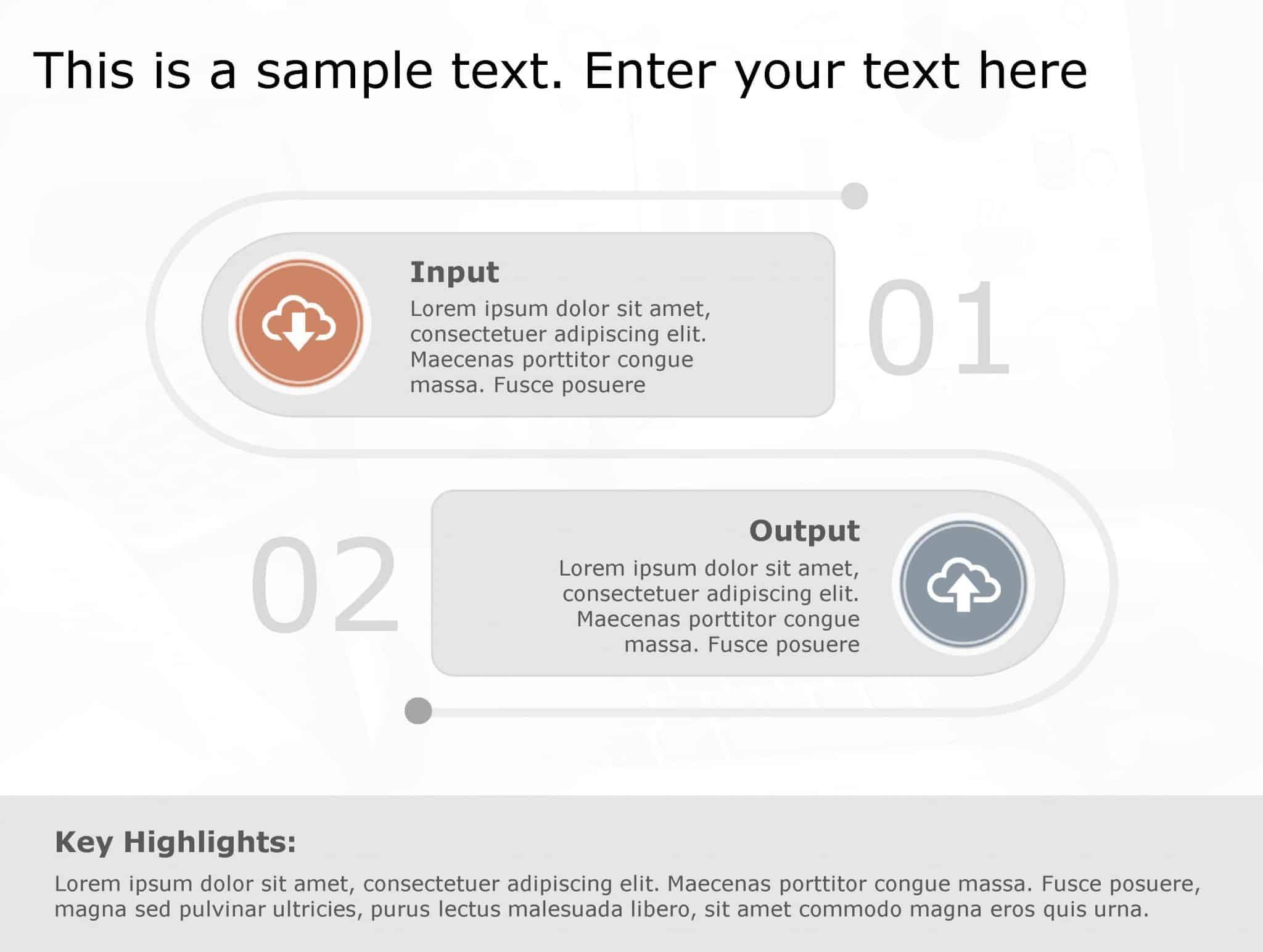 Input Output 96 PowerPoint Template | SlideUpLift