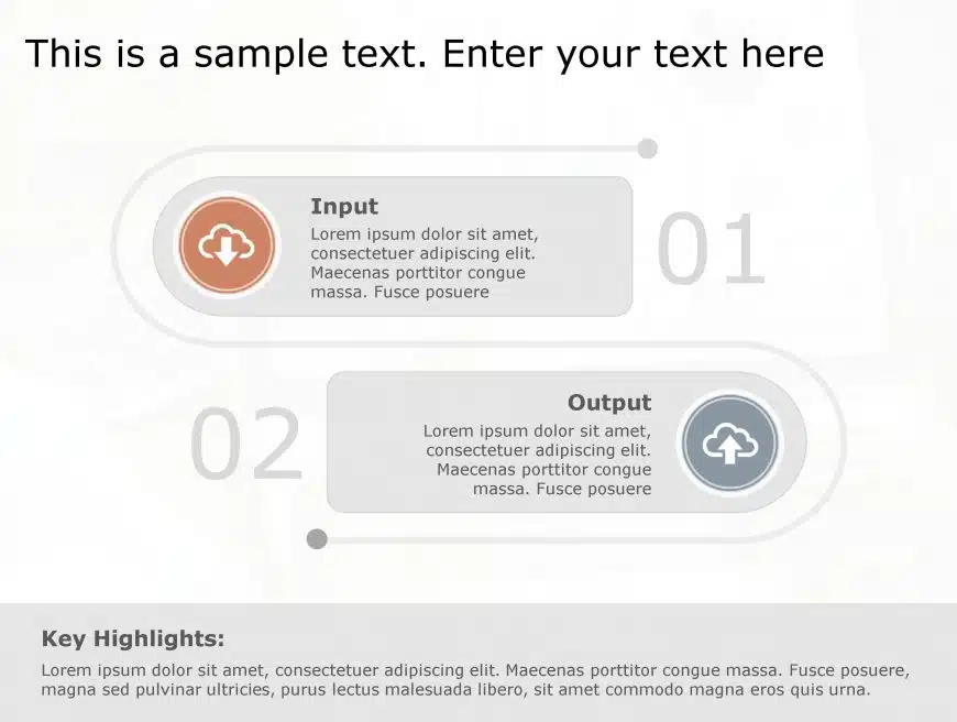 Input Output 96 PowerPoint Template