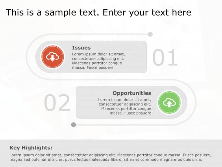 Issues Opportunities 109 PowerPoint Template & Google Slides Theme