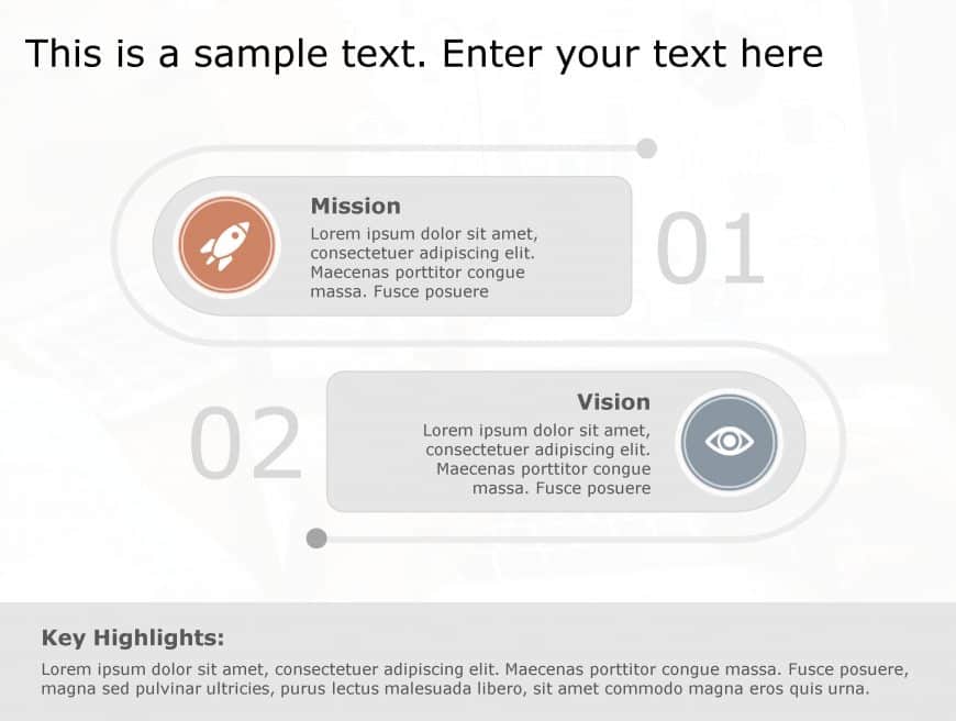 Vision Mission 99 PowerPoint Template