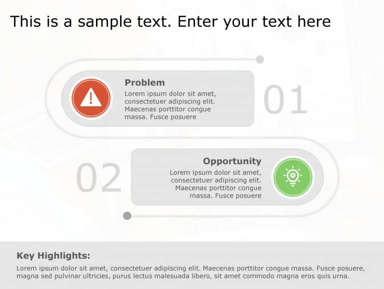 Problem Opportunity 100 PowerPoint Template