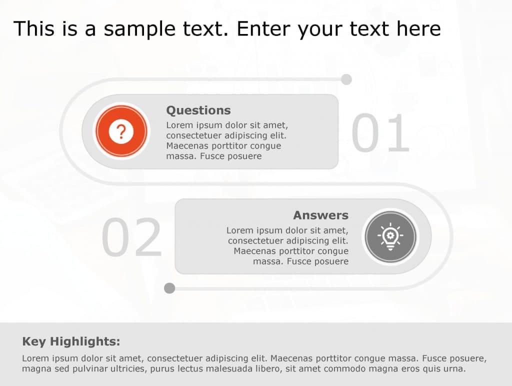 Question Answer 104 PowerPoint Template