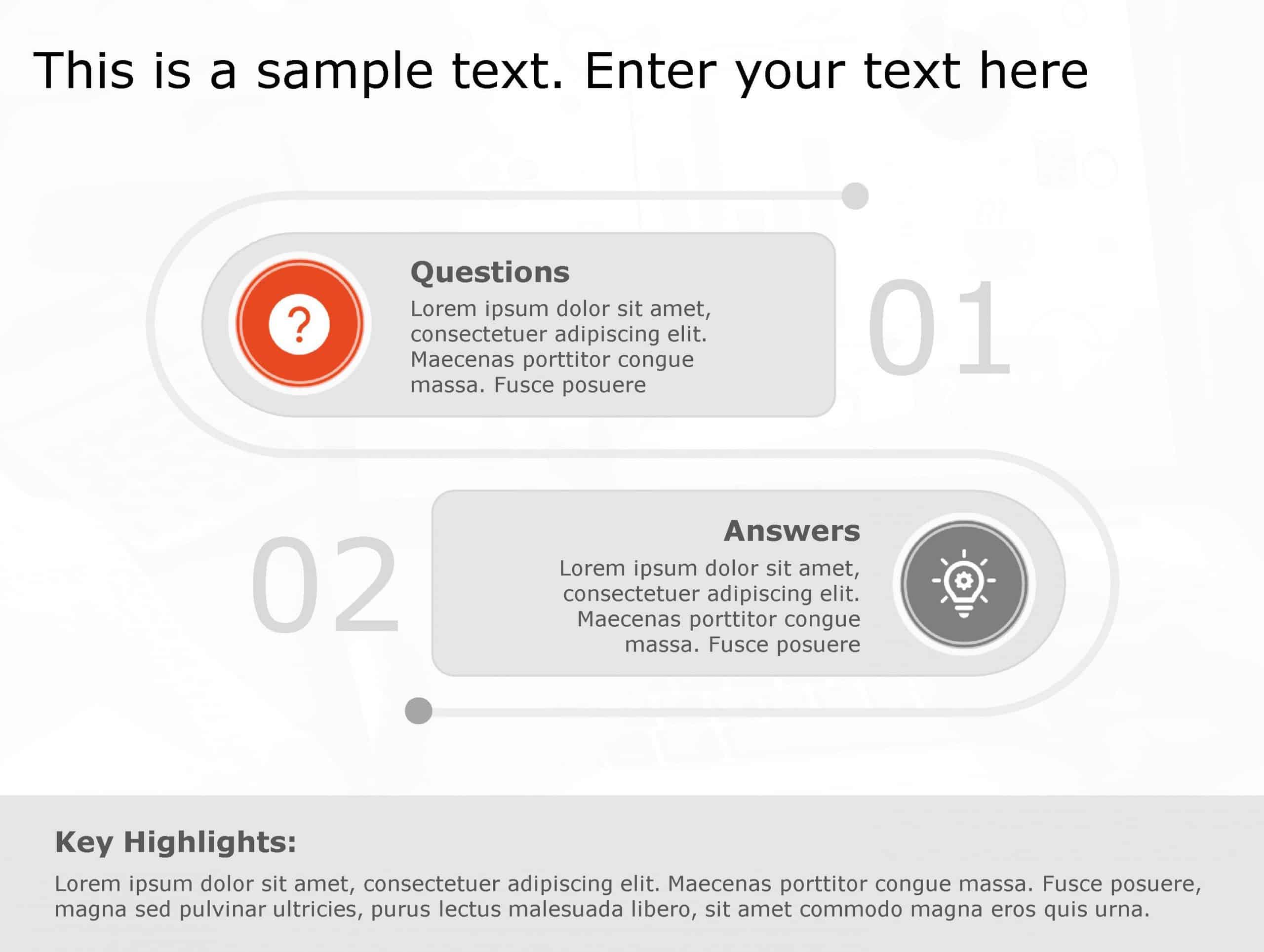 Question Answer 104 PowerPoint Template