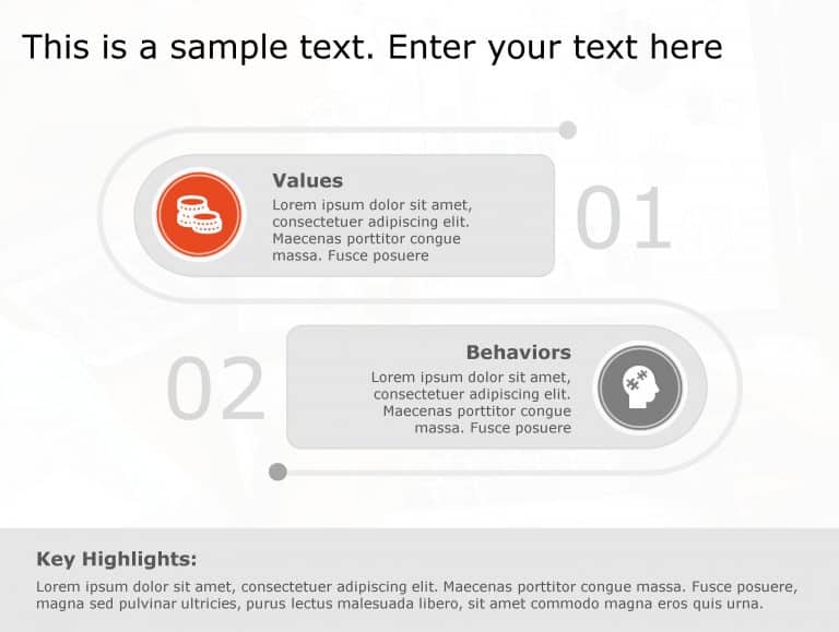 Values Behavior 106 PowerPoint Template & Google Slides Theme