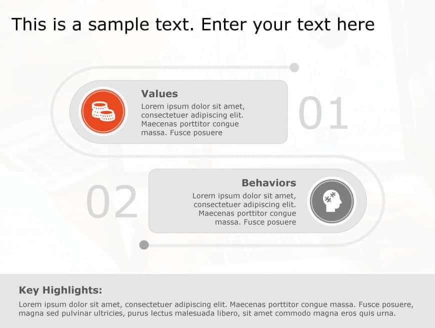 Values Behavior 106 PowerPoint Template