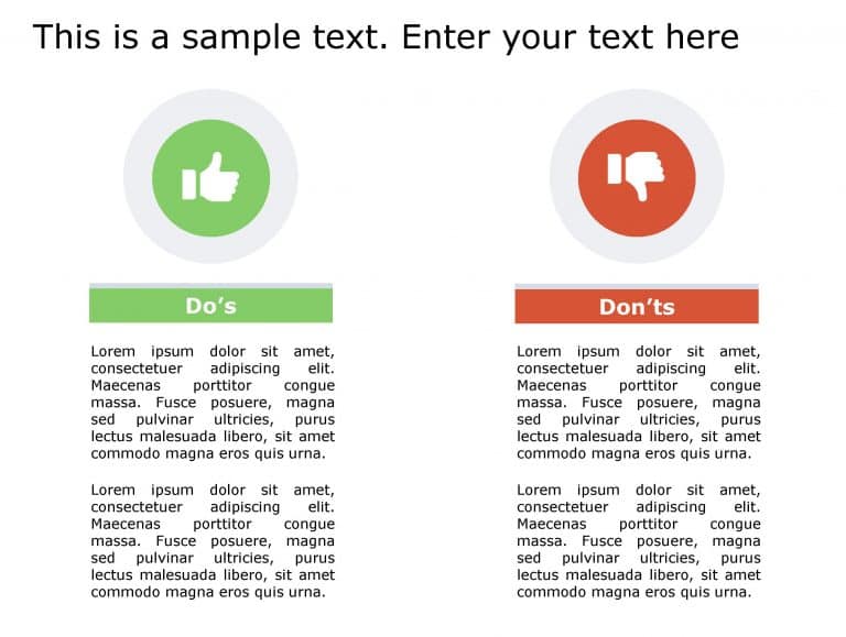 Dos Don’ts 134 PowerPoint Template & Google Slides Theme
