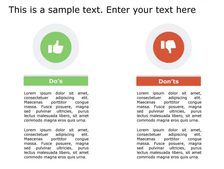 Dos Don’ts 134 PowerPoint Template