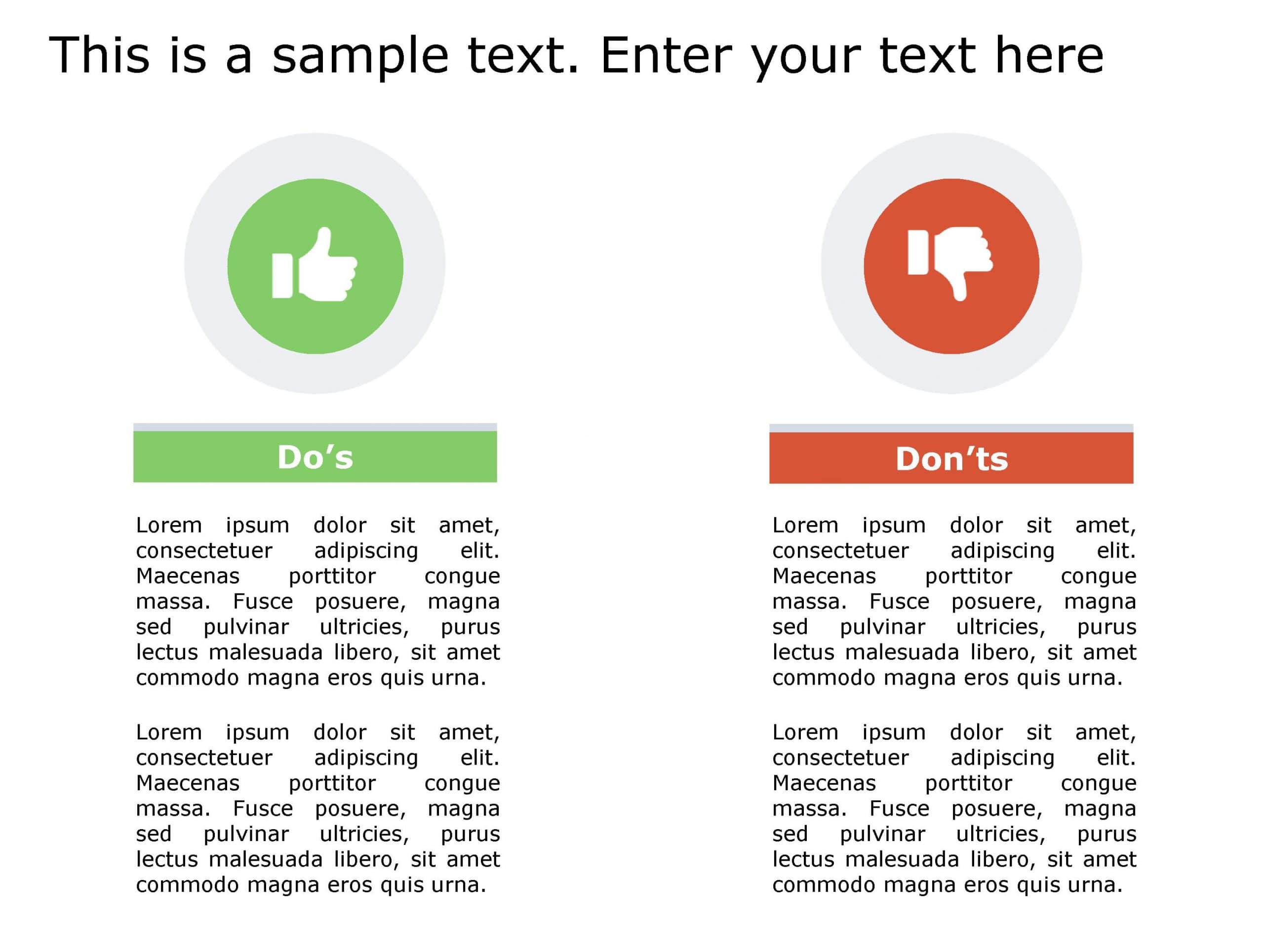 Dos Don’ts 134 PowerPoint Template