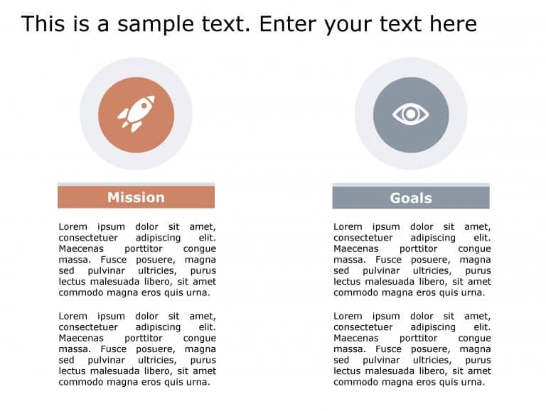 Mission Goals 140 PowerPoint Template