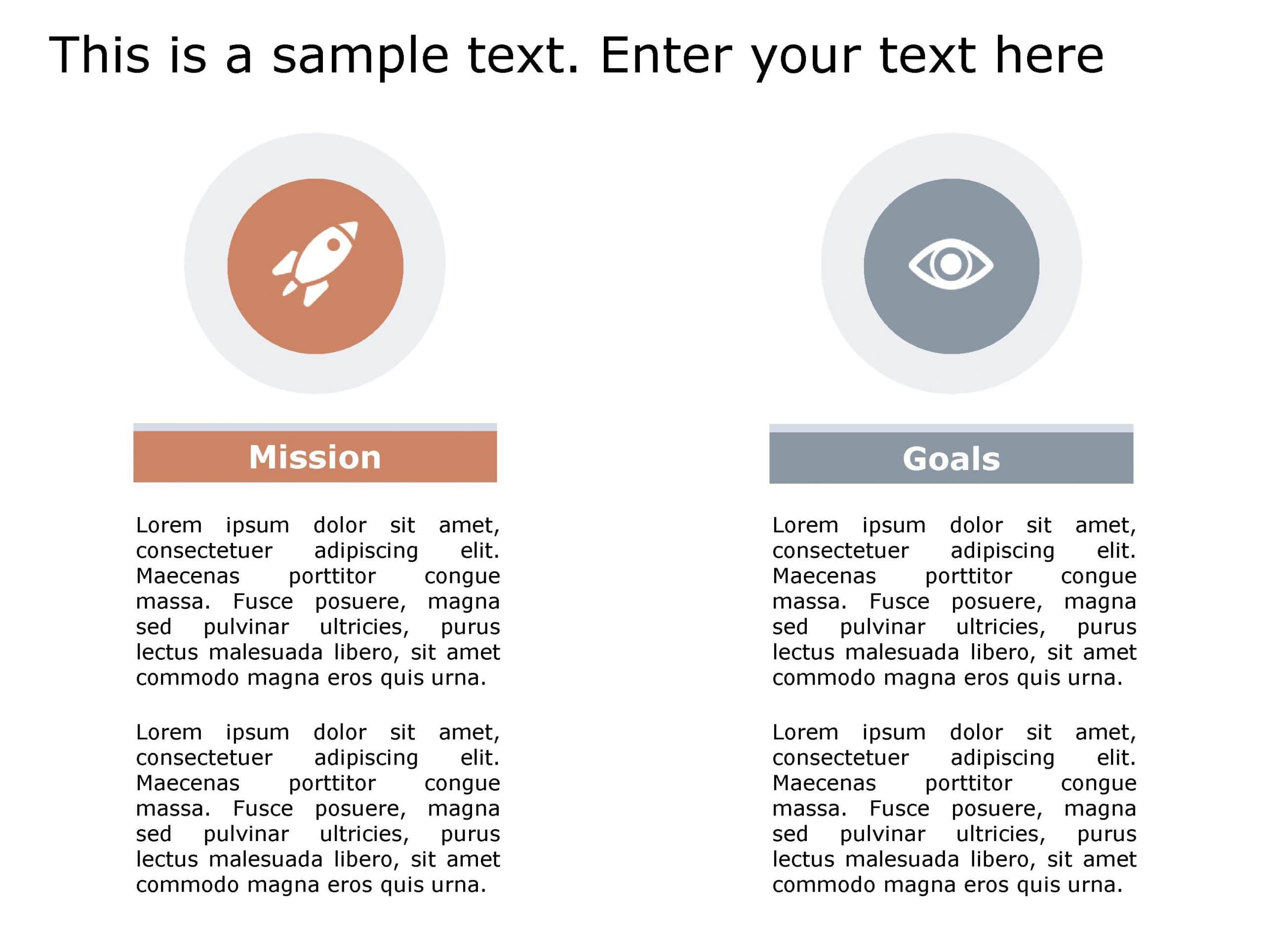 Mission Goals 140 PowerPoint Template