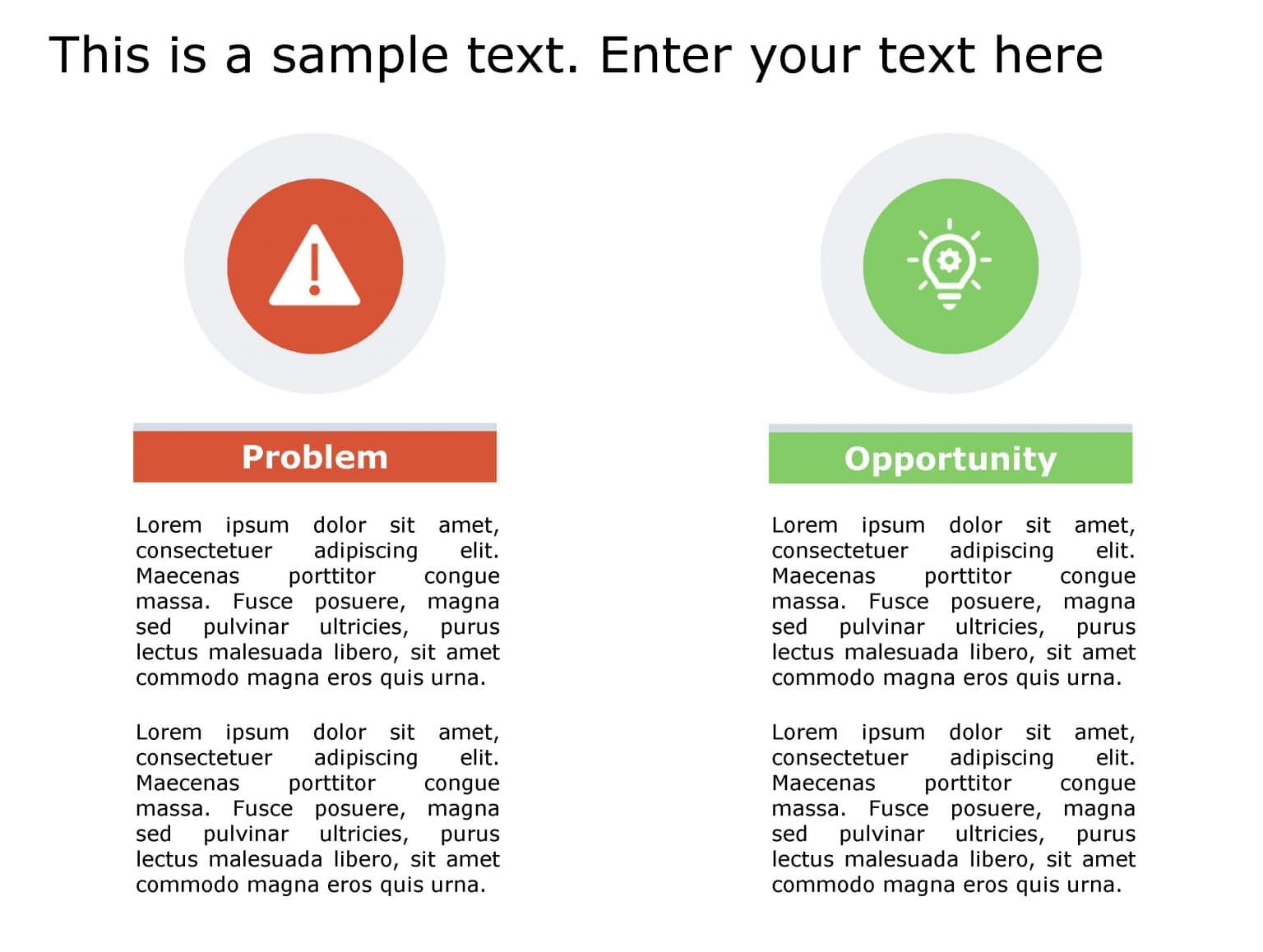 Problem Opportunity PowerPoint Template 165 | Problem Opportunity ...