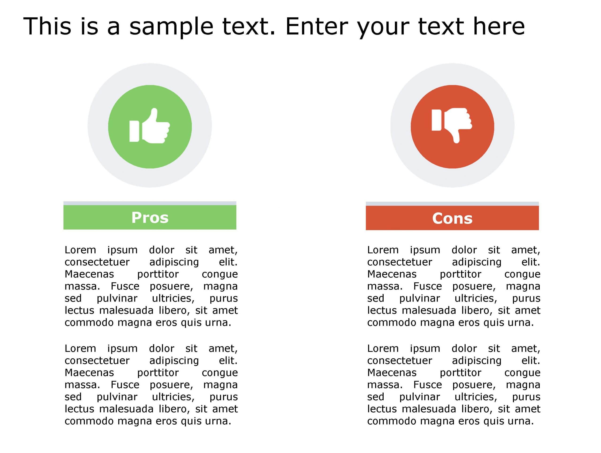 Pros Cons 145 PowerPoint Template