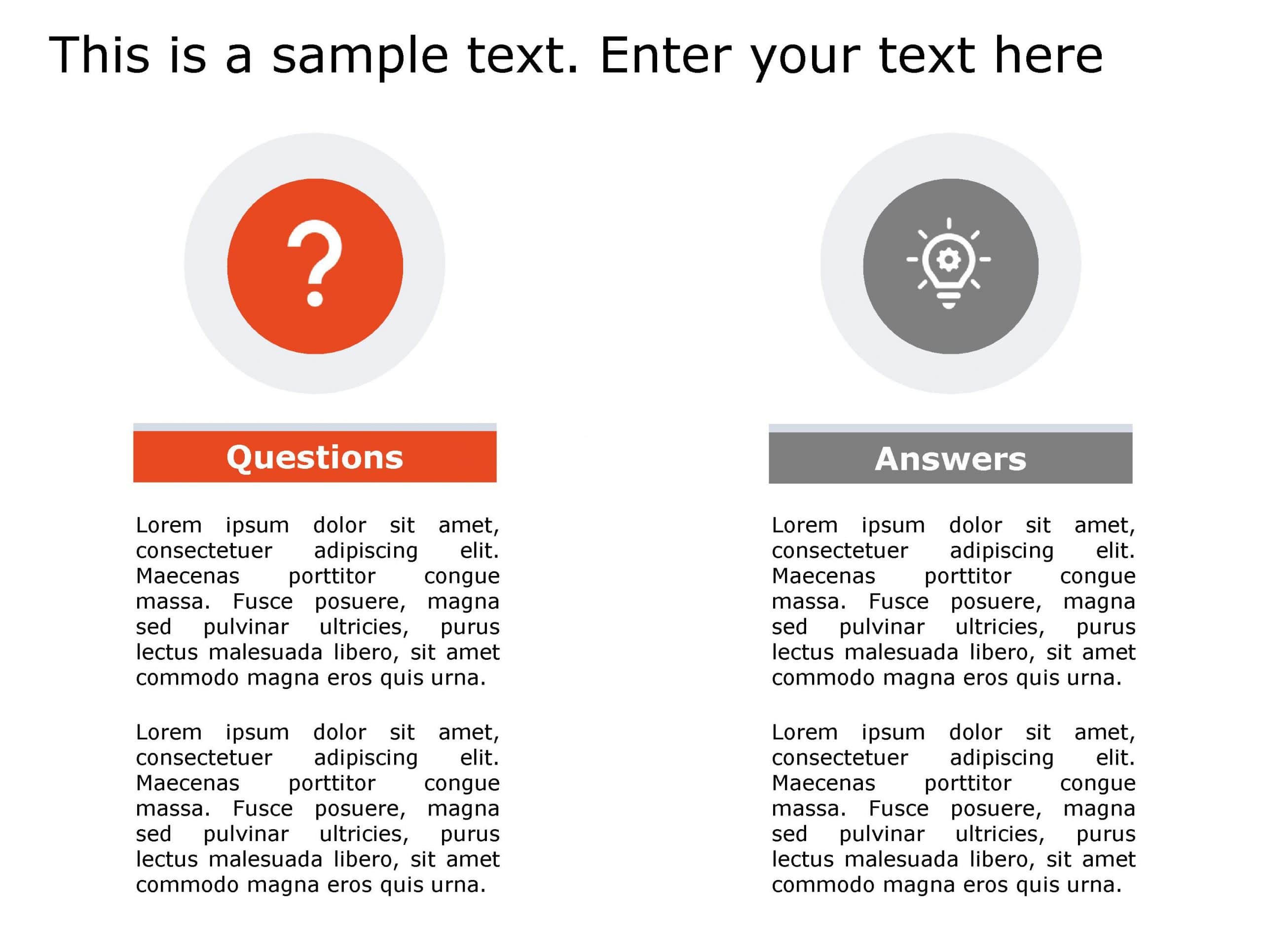 Question Answer 146 PowerPoint Template