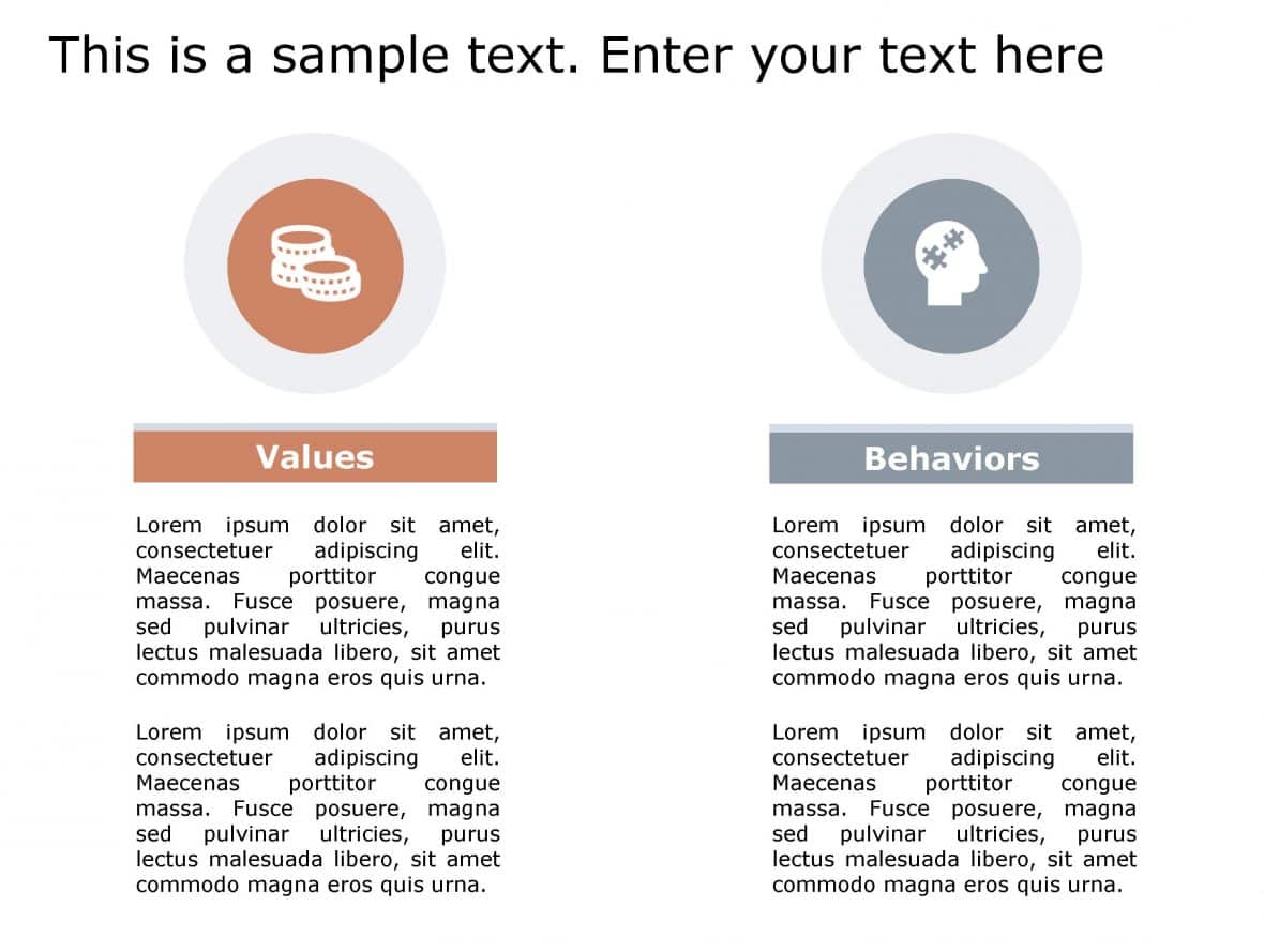 Values Behavior PowerPoint Template 172 | Values Behavior Templates ...