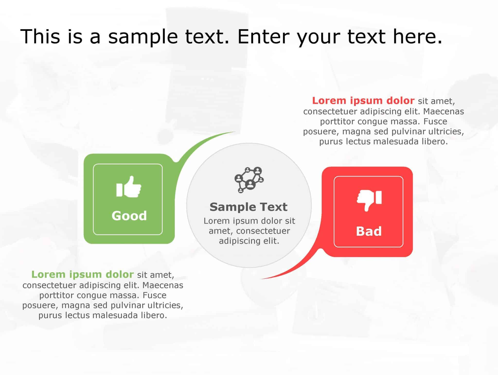 Good Bad 159 PowerPoint Template | SlideUpLift