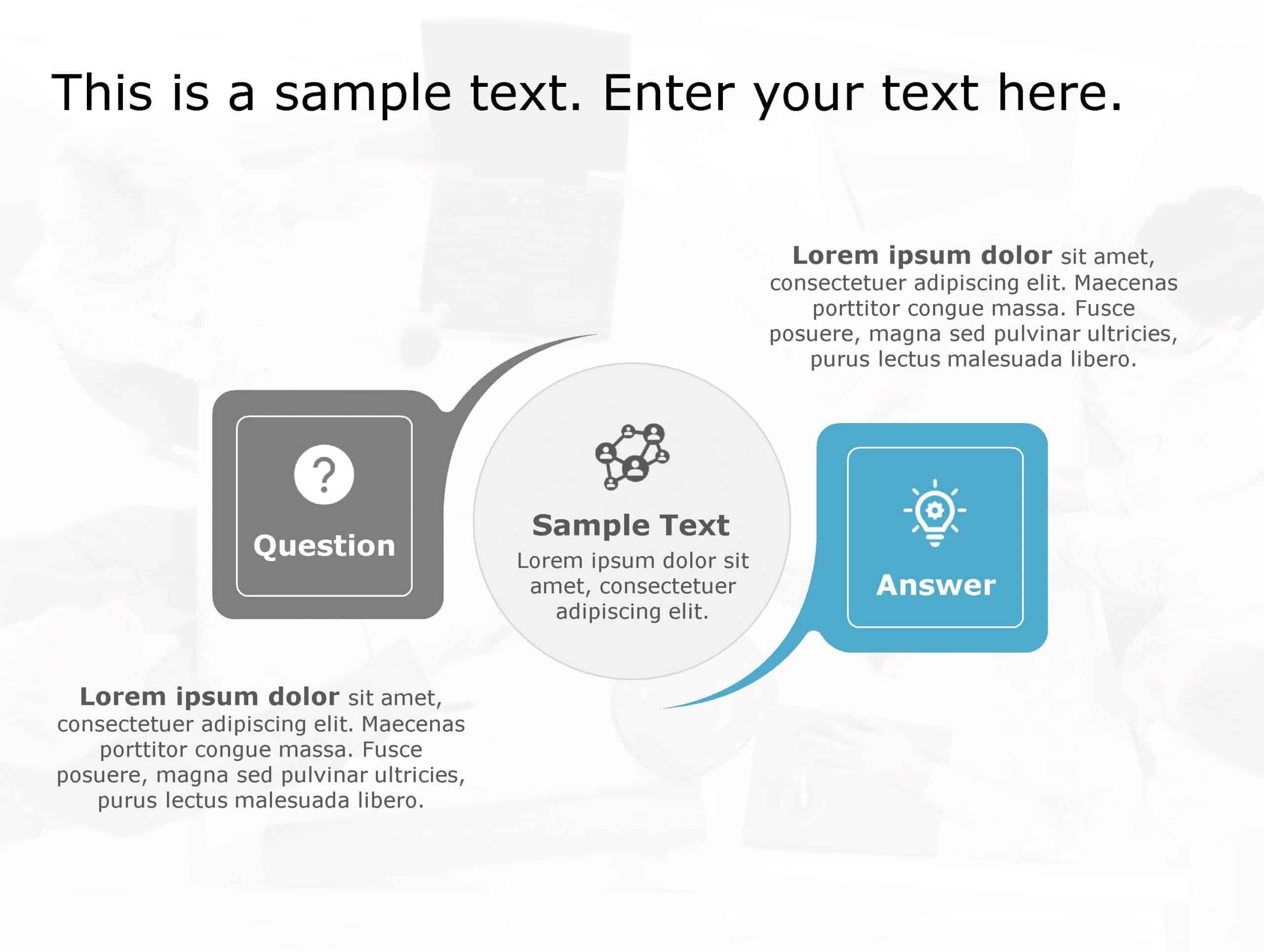 Question Answer 170 PowerPoint Template & Google Slides Theme