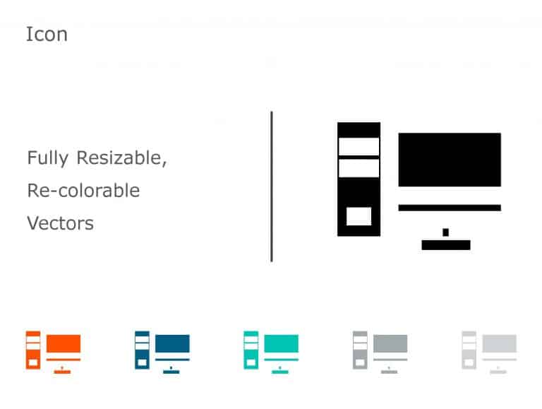 Computer Icon 02 PowerPoint Template & Google Slides Theme