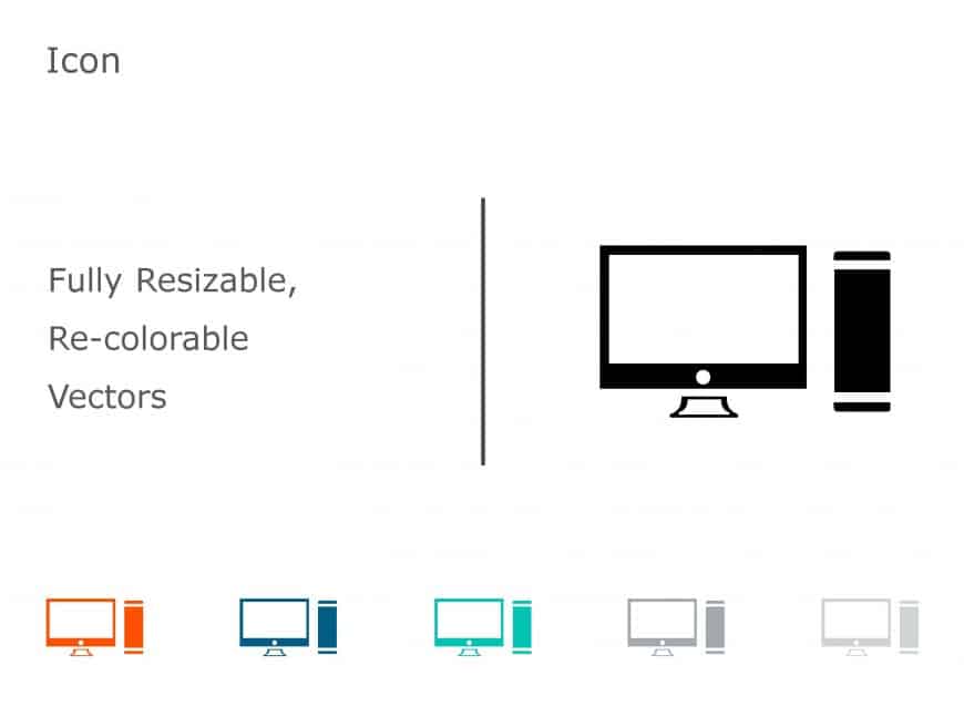 Computer Icon 04 PowerPoint Template
