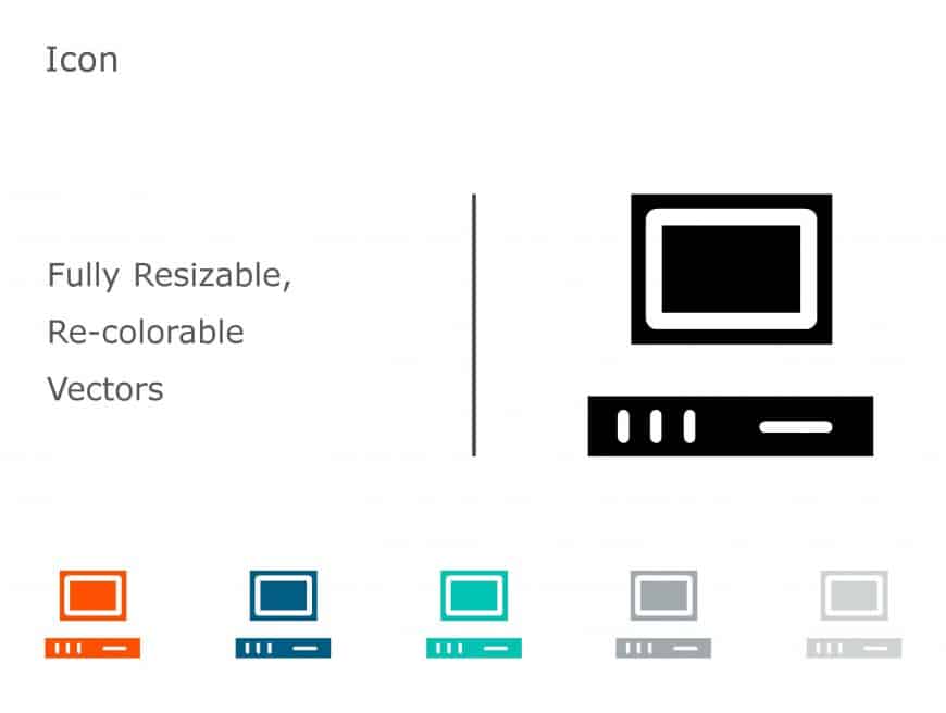 Computer Icon 06 PowerPoint Template