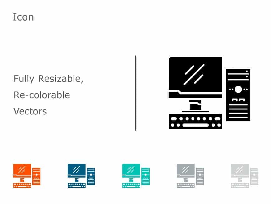 Computer Icon 11 PowerPoint Template