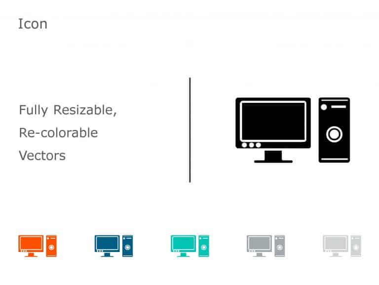 Computer Icon 14 PowerPoint Template & Google Slides Theme