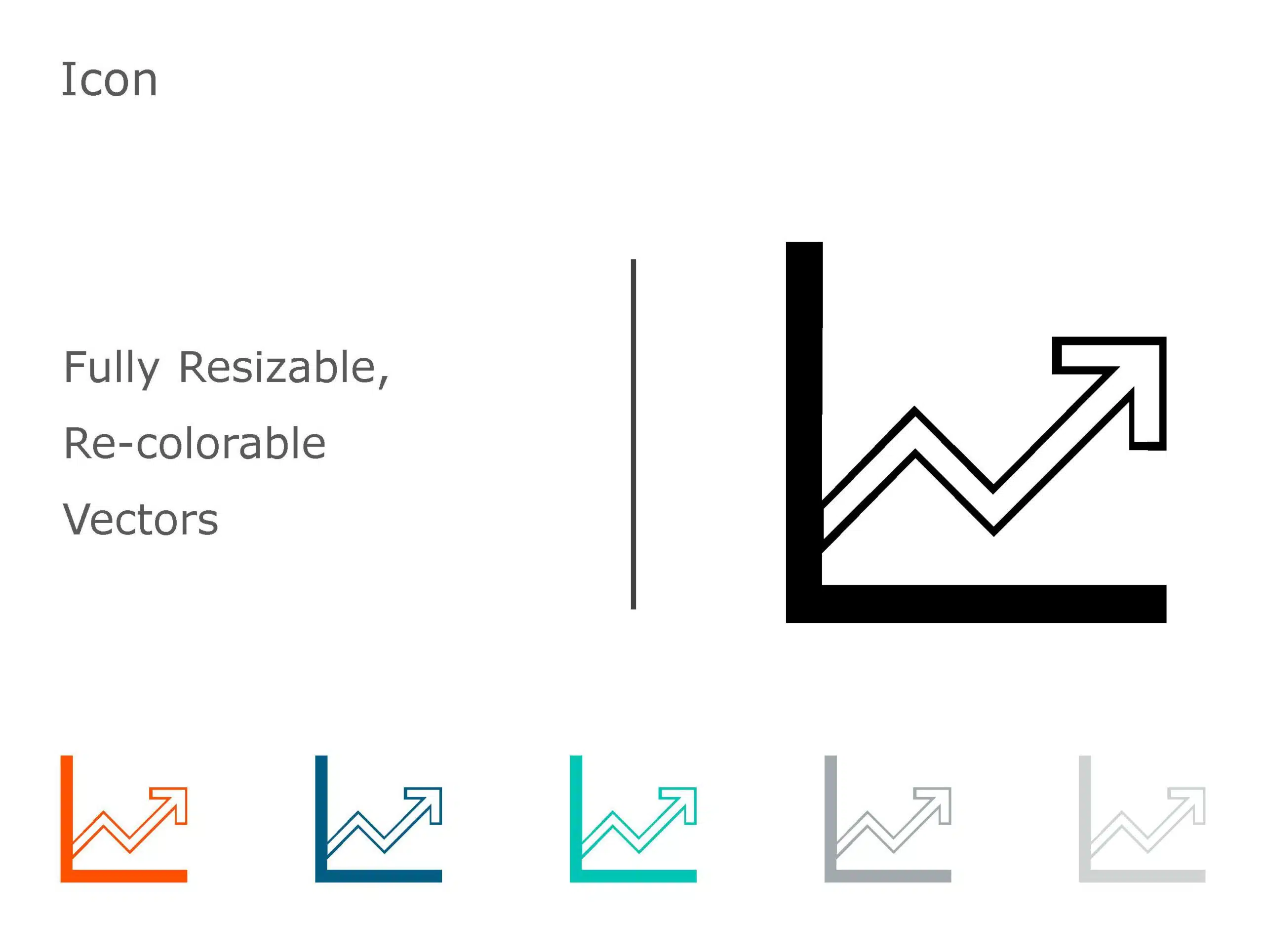 Growth Arrows Icon 04 PowerPoint Template & Google Slides Theme