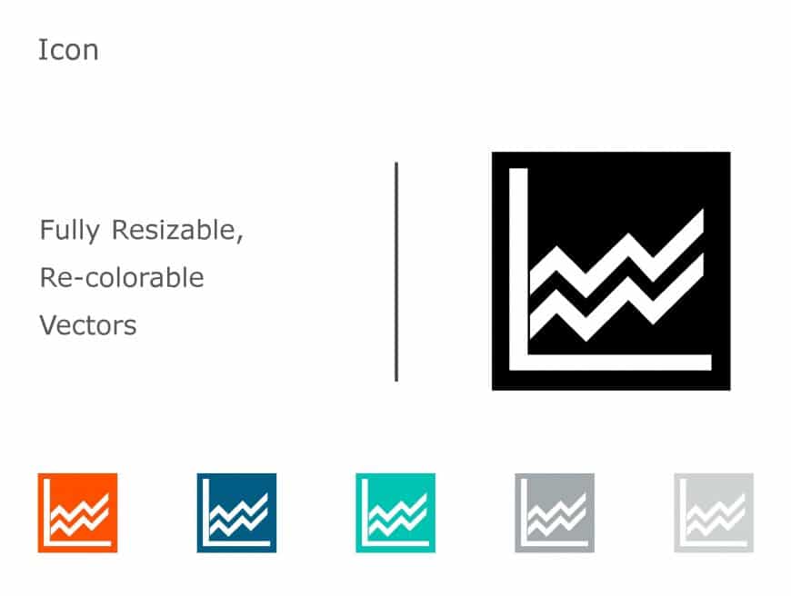 Growth Arrows Icon 06 PowerPoint Template