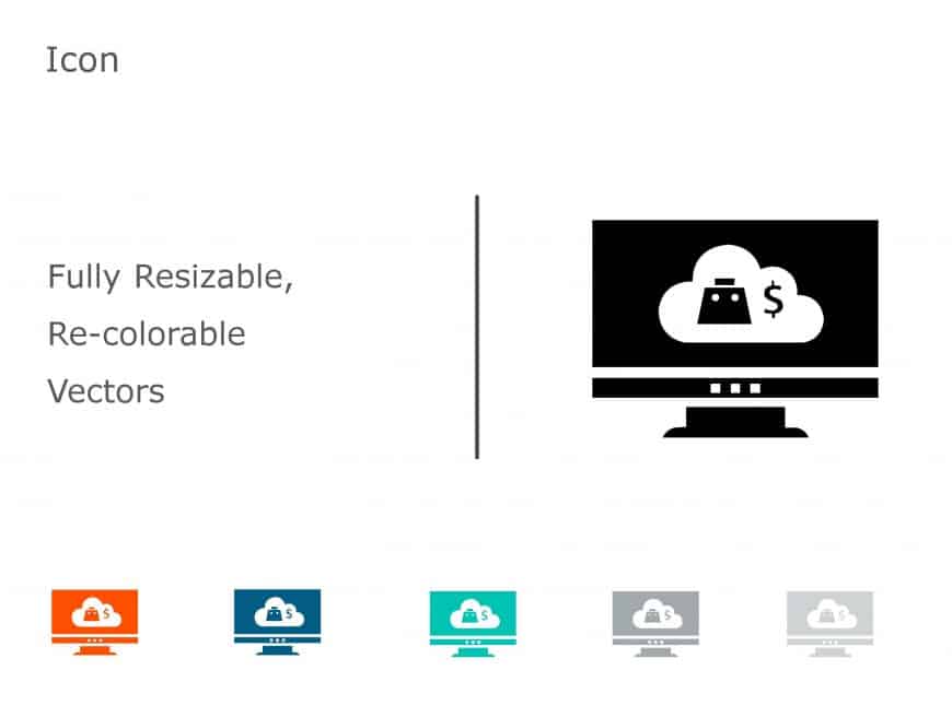 Cloud ICON 6 PowerPoint Template