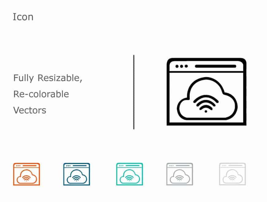 Cloud ICON 9 PowerPoint Template