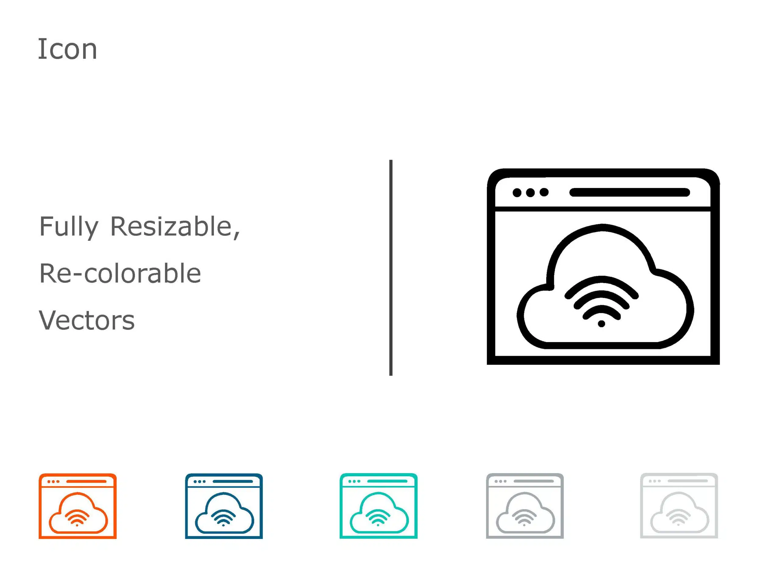 Cloud ICON 9 PowerPoint Template & Google Slides Theme