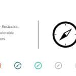 Compass Icon 02 PowerPoint Template & Google Slides Theme