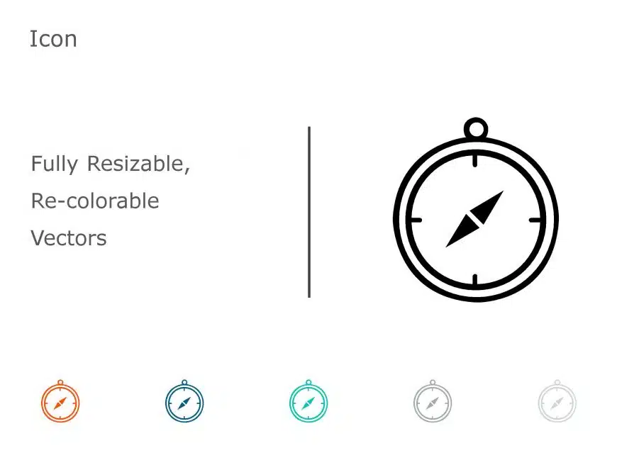 Compass Icon 04 PowerPoint Template