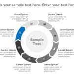 8 Steps Circular Chevron Diagram PowerPoint Template & Google Slides Theme