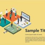 Isometric Remote Working PowerPoint Template
