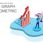 Financial Charts and Graphs Isometric PowerPoint Template & Google Slides Theme