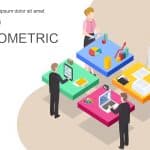 Teamwork Isometric PowerPoint Template & Google Slides Theme