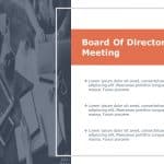 Board Of Directors Agenda Template for PowerPoint & Google Slides Theme