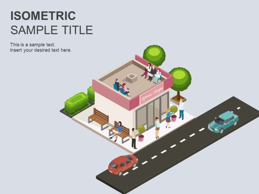 Shop Isometric PowerPoint Template