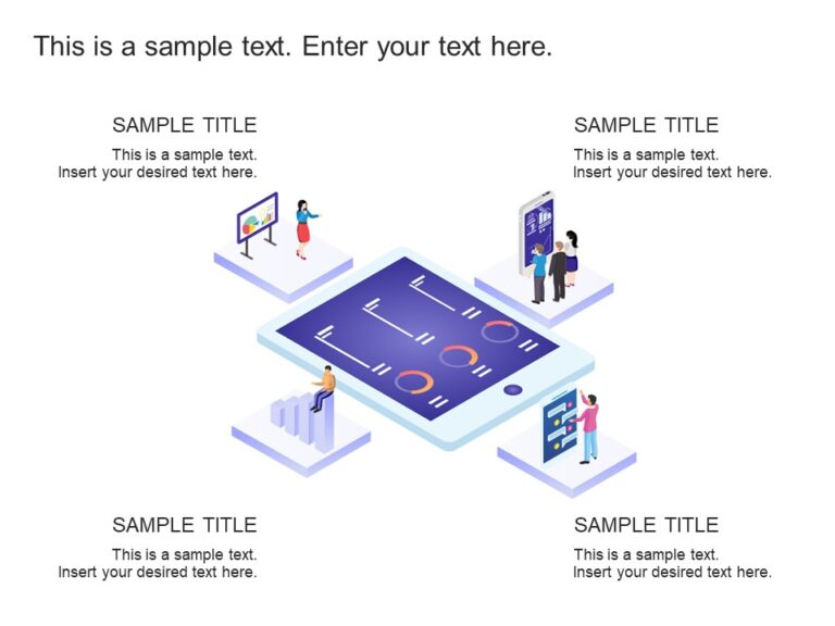 Business Performance Isometric PowerPoint Template & Google Slides Theme