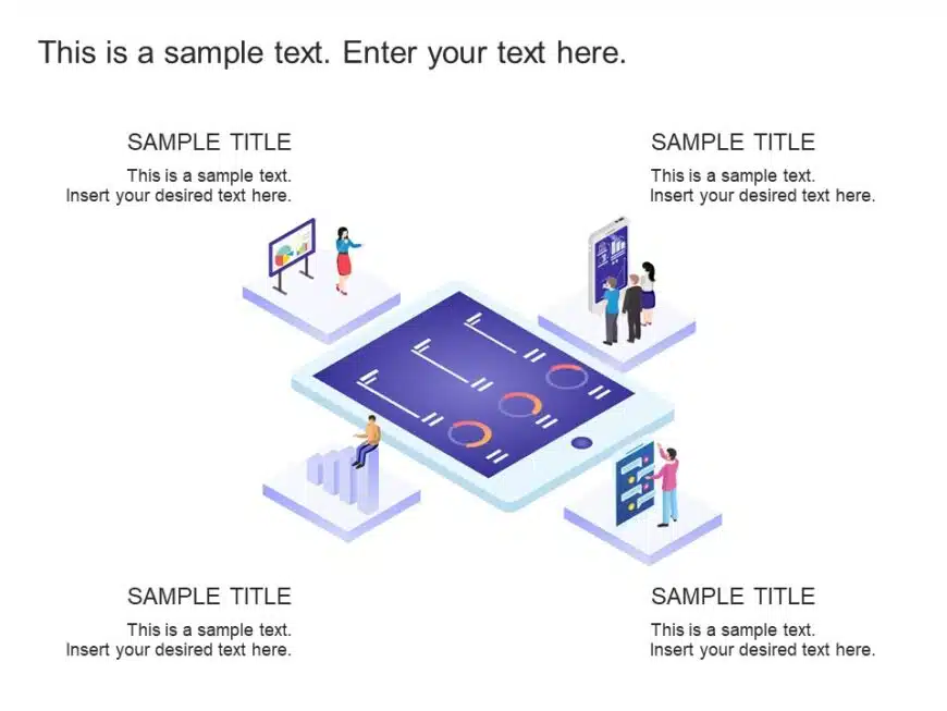 Business Performance Isometric PowerPoint Template