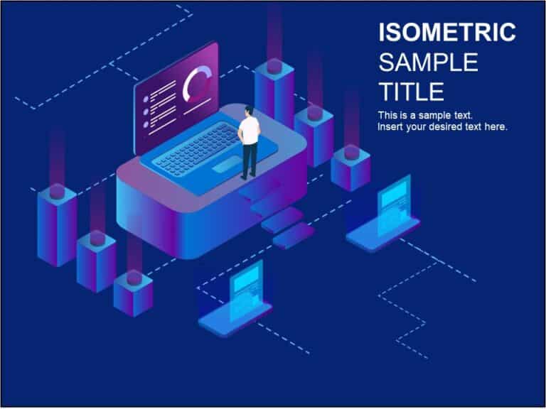 Highlights Isometric Presentation Template & Google Slides Theme