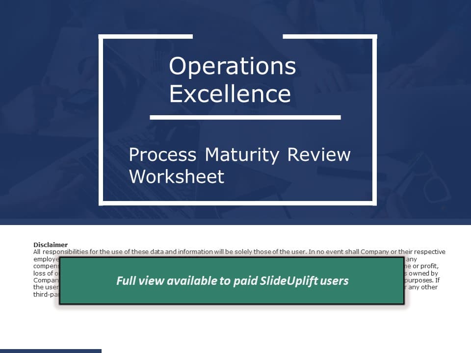 Process Improvement – Process Maturity Review PowerPoint Template & Google Slides Theme
