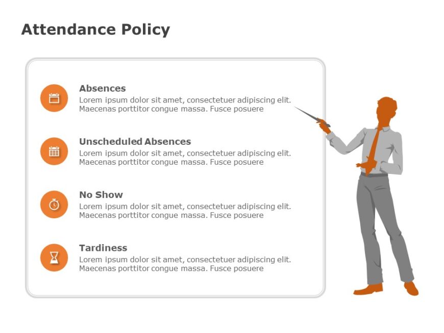 Attendance Policy PowerPoint Template SlideUpLift